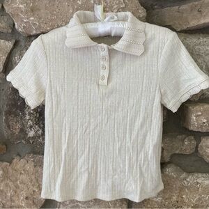 Dainty button up crop top from TJMAXX